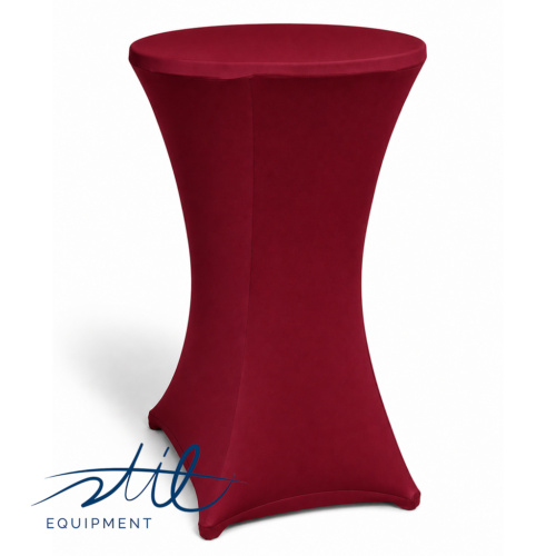 Rentman File 4396 Stehtischhusse 70er bordeaux