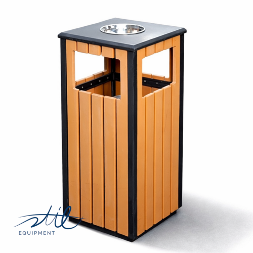 Aussen-Mülleimer/ Aschenbecher quadratisch