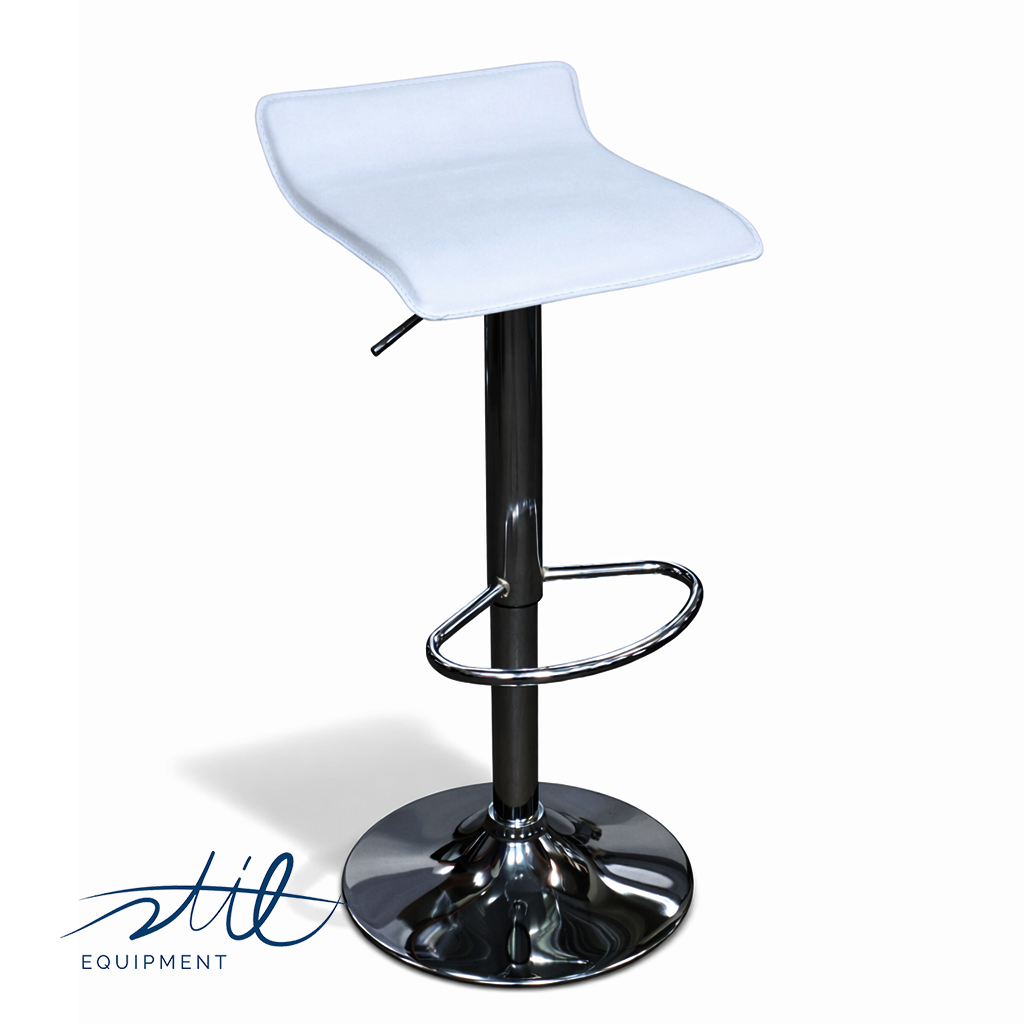 Loungebarhocker Kunstleder weiß