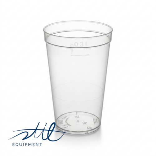 Plastikbecher "Klar" 0,3