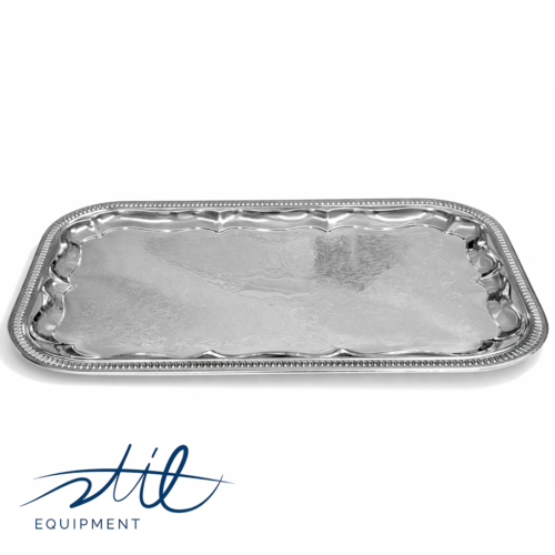 Rentman File 2161 Serviertablett rechteckig silber