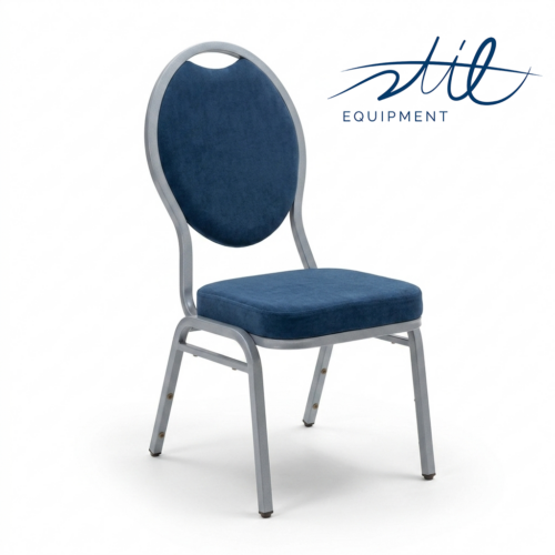 Rentman File 8234 Bankettstuhl Volour blau