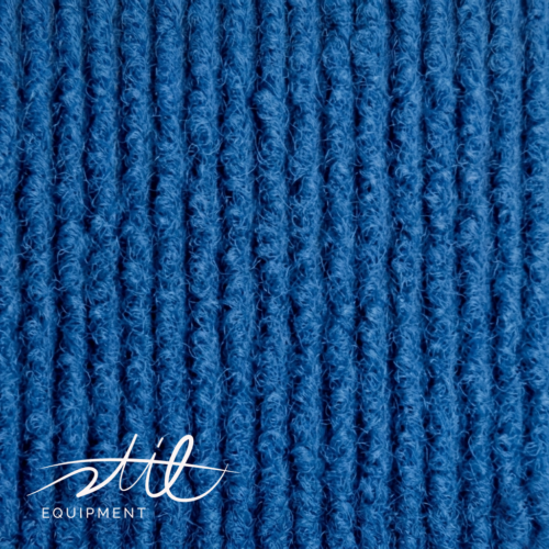 Rips Teppich blau Meterware