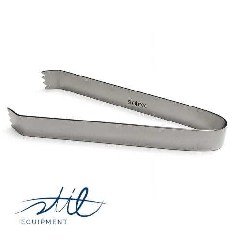 Zuckerzange Edelstahl 125 mm silber